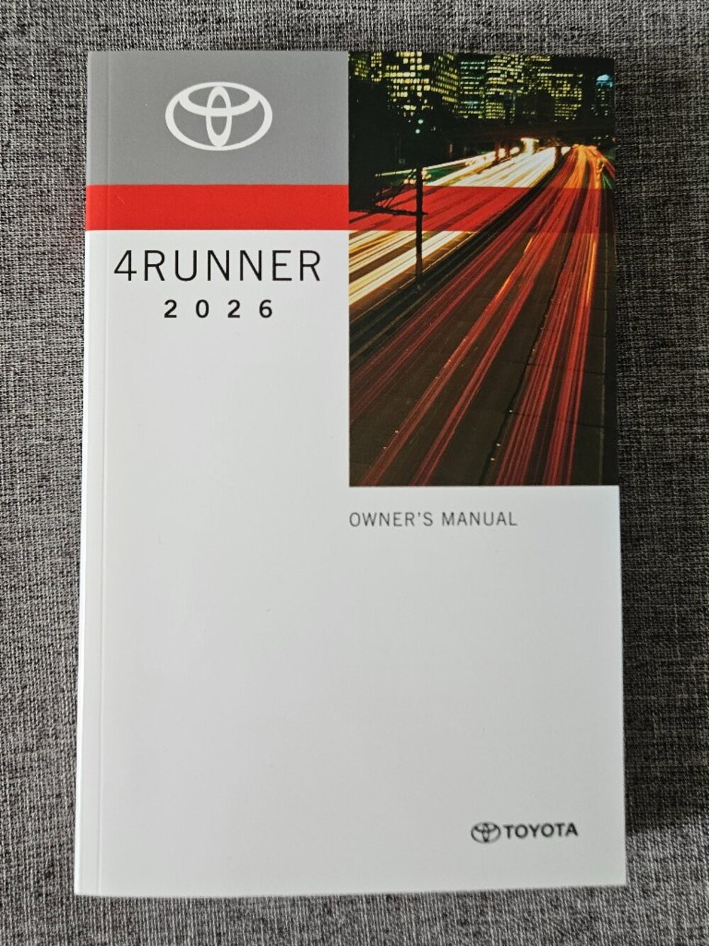 2026 TOYOTA 4RUNNER Owner's Manual